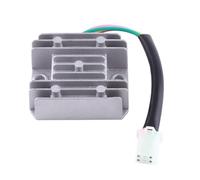 Aluminum 12V 4 Wire 4 Pin Voltage Regulator Full Rectifier Compatible With Motorcycle Models 150-250CC(色: White)