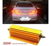 Aluminum 200W Power Resistor 1R 2R 4R 8R 8ohm 200 Watt Metal Resistor with Mounting Holes for Audio Tube Amp Dummy Load and Industrial Equipment (2 Ohm 2R)