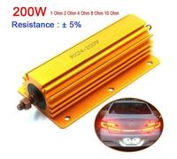 Aluminum 200W Power Resistor 1R 2R 4R 8R 8ohm 200 Watt Metal Resistor with Mounting Holes for Audio Tube Amp Dummy Load and Industrial Equipment (4 Ohm 4R)
