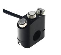 Aluminum 22mm Motorcycle Switches Handlebar Mount Switch For Horn Headlight Fog Light ON OFF Start Reset Button Start Ignition Switch Controller Handlebar Ignition Switch