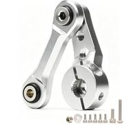 Aluminum 25T Servo Horn & Steering Linkages Tie Rod for Arrma 1/7 Infraction Felony Limitless 1/8 KRATON Notorious Outcast Talion and EXB Cars Upgrades Part,Replace #AR340061 AR330230(Silver)