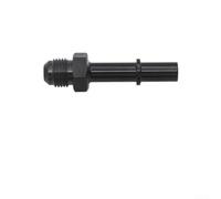 Aluminum 6AN Male to 3/8" Quick Disconnect Fitting - Black Anodized Fuel Line Adapter for EFI for ls Swap Oil Cooler(AN6-3/8)