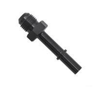 Aluminum 6AN Male to 3/8" Quick Disconnect Fitting - Black Anodized Fuel Line Adapter for EFI for ls Swap Oil Cooler(AN6-5/16)