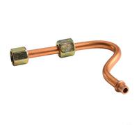 Aluminum 7 Shaped Exhaust Tube Replacement for Air Compressor Pump Pipe Small Size with Internal Thread Design for Easy Installation (A)