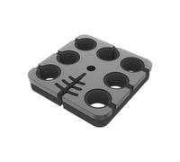 Aluminum 7-Slot Mic Holder Permanent Storage with Attractive Wire Organiz Multi Rack Cable Organiz Compact Stage Rack Tool Installation Microphone Holder