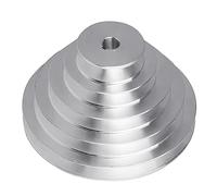 Aluminum a Type 5 Step Pagoda Pulley Wheel 150mm Outer Dia for Timing V-Belt