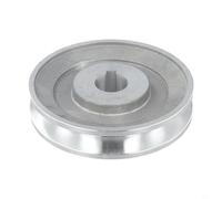 Aluminum A-Type Single Groove Motor Pulley for Air Compressors 100mm Diameter Belt Wheel 19mm 24mm Inner Bore Keyway Compatible with Triangle Belt Drive(97 * 19)