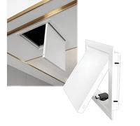 Aluminum Access Panel 10x16 - Magnetic Inspect Hatch with Push Latch F Mount Drywall Door for Easy Inllat in Walls & Ceilings Ideal for Electl & Plumbing White