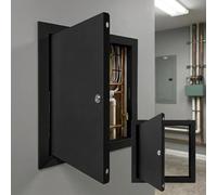 Aluminum Access Panel 40 * 40cm, Metal Inspection Hatch with Key Lock for Ceiling & Wall, Flush Fit Revision Door, Professional Drywall Access Panel for Plumbing(Black,75x50cm)