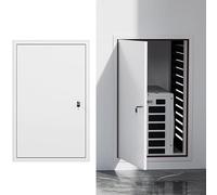 Aluminum Access Panel Door with Lock, Soundproof Hidden Inspection Hatch Cover for Pipeline, Well, Water Meter, and Wiring