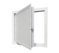 Aluminum Access Panel, Flush Mount Inspection Door, 3.5cm Deep, Heavy Duty Maintenance Hatch for Drywall in Bathroom, Kitchen, Attic - Rotary Screw Latch