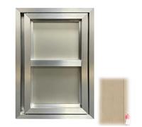 Aluminum Access Panel for Drywall Flush Invisible Push-to-Open Access Door for Plumbing, Electrical and HVAC Maintenance(50x80cm/20x32in)