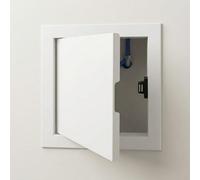 Aluminum Access Panel, Square Inspection Hatch for Wall & Ceiling, Flush Fit Access Door for Drywall, Electrical & Plumbing, Push-to-Open Concealed Access Panel(White,30x45cm)