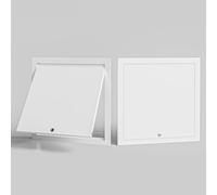 Aluminum Access Panel, Wall Ceiling Galvanized Paintable Door, Metal Swivel Latch No Key Recessed Drywall Inspection Cover for Attics, Kitchens(19x19in/48.3x48.3cm)