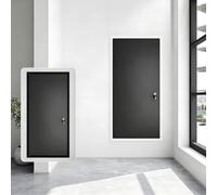 Aluminum Access Panel with Lock, Water Resistant Inspection Hatch for Wall, Bathroom Plumbing Equipment Maintenance, Easy to Install(Black,60 * 80cm/23.6 * 31.5in)