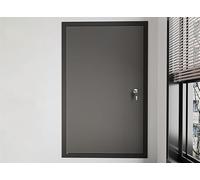 Aluminum Access Panel with Locks & Keys - Customizable Recessed Plumbing Access Door(Black,65x110cm)