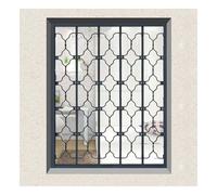 Aluminum Accordion Door & Window Guard, Invisible Folding Security Bars, Push-Pull Sliding Panel for Bedroom, Office, Mall - 120x100cm Safety Gate