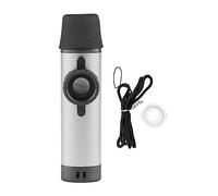 Aluminum Adjustable Tone Kazoo Musical Instrument with 5Pcs Flute Diaphragm Silver - Portable Lightweight Design, Easy Play for Kids and Beginners (Silver)