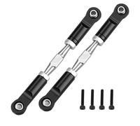 Aluminum Adjustable Turnbuckles Camber Link Set for Arrma 1/16 Mini Kraton 3S, Replace #ARA-3281 (Black)
