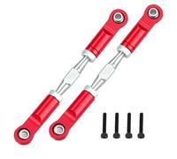 Aluminum Adjustable Turnbuckles Camber Link Set for Arrma 1/16 Mini Kraton 3S, Replace #ARA-3281 (Red)