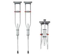 Aluminum Adult Underarm Crutches,Height Adjustable Walking Stick, Lightweight Non-Slip Folding Crutches, Ergonomic,Comfortable Keep It in Mind