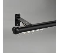 Aluminum ain Track for Wall/Ceiling Mount & Smooth GlidingRoom Divider for Living Room Kitchen BedroomBlack 590cm (19.4ft)