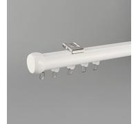 Aluminum ain Track - Window Drapes - Wall/Ceiling Mount - Smooth & Quiet - Ideal for Room Dividers Living Room Kitchen Bedroom (WhiteA 590cm/19.4ft)
