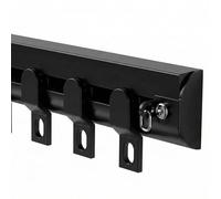 Aluminum ain Track with Silent Rollers 1-Way ain Rail for RV Shower & Closet No Drill Installat 2.8m (9.2ft) Long & Easy to Install