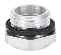 Aluminum Air Compressor Oil Level Sight Glass Male Thread, Hexagonal Design for Easy Installation, Tempered Glass Window for Hydraulic Press and Reducer Pumps