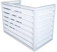 Aluminum Air Conditioner And Heat Pump Cover, Mini -units Of Outdoor Units Split Air Conditioning Caps, Frame Plant Brackets, Outdoor Communication Unit Cover, Suitable For Outdoor ( Color : White 3 s