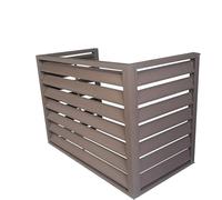 Aluminum Air Conditioner And Heat Pump Cover, Mini -units Of Outdoor Units Split Air Conditioning Caps, Frame Plant Brackets, Outdoor Communication Unit Cover, Suitable For Outdoor ( Color : Brown 3 s