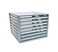 Aluminum Air Conditioner Cover & Heat Pump Fence ScreenAllWeather Protection Decorative Fence to Hide AC UnitDurable Central Air Conditioner Shield