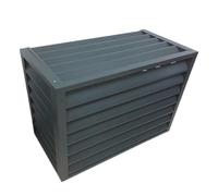 Aluminum Air Conditioner Cover - Weatherproof Mini Split A/C Heat Pump Protection Grill - Durable Outdoor Concealed Shield for External Unit Enclosure