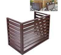 Aluminum Air Conditioner Unit Cover Outdoor Privacy Screen White Easy to Install Hides Trash Bins & AC Units Durable WeatherResistant Protection