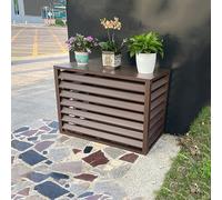 Aluminum Air Conditioning Cover Decorative Privacy Fence Screen,AC Covers For Outside Units,Outdoor Condenser Protective Cover,Protective Grilles For AC And Heat Pumps,Trash Can Enclosure Flower Stand