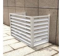 Aluminum Air Conditioning Cover Decorative Privacy Screen, Mini Split Air Conditioner Cover for Outside Units, Fence to Hide Air Conditioner, Outer Materia, Suitable for Indoor and Outdoor (Color : B