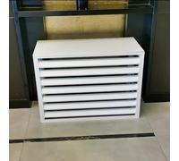 Aluminum Air Conditioning Cover & Fence Screen Outdoor Condenser Grille for Heat Pumps Protective Enclosure & Storage Solution for Trash Cans & Plants