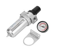 Aluminum Air Pressure Regulator Filter, BSP 1/2 Connection, Air Compressor Moisture Water Trap Filter Regulator Moisture Water Trap Regulator with Internal Diaphragm Design