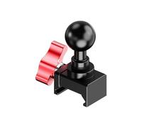 Aluminum Alloy 1/4in 17mm Ball Head to Clamp Adapter for Camera Stabilizers DSLR Cages Smooth Insertion Multi Mounting Clamp