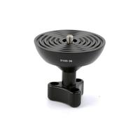 Aluminum Alloy 100mm Half Round Flat to Bowl Transfer Adapter for Camera Gimbals Mounts 20kg Load Bearing 3/8in Screw Aluminum Alloy Gimbals Base