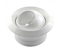 Aluminum Alloy 125mm Round Ceiling Diffuser Vent with Adjustable Ball Jet Nozzle - Home Bathroom, Kitchen & Living Room Ventilation