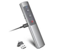 [Aluminum Alloy] + [2 in 1 USB C/A] Presentation Clickers, Powerpoint Clicker Wireless Presenter Remote, Presentation Pointer PPT Slideshow Advancer Remote Control Clicker for Mac, Computer