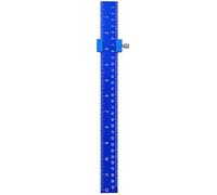 Aluminum Alloy 300mm Positioning Ruler Featuring Double Metric and Imperials Scale for Precise Woodworking Applications