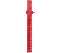 Aluminum Alloy 300mm Positioning Ruler Featuring Double Metric and Imperials Scale for Precise Woodworking Applications Measuring Gauge