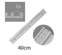Aluminum Alloy 45° T-Slot Miter Track with Removable Scale Bar for Router Tables, Table Saws & Bandsaws - 40 cm / 50 cm / 60 cm (40cm)