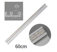 Aluminum Alloy 45° T-Slot Miter Track with Removable Scale Bar for Router Tables, Table Saws & Bandsaws - 40 cm / 50 cm / 60 cm (60cm)