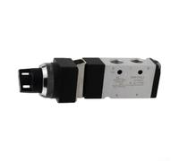 Aluminum Alloy 5/2 Pneumatic Valve MV522TB 8 Bar(MV-10) | Aluminum alloy body, wear resistant, sturdy construction, withstands workshop demands, silver finish
