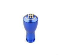 Aluminum Alloy 5 Speed Shift Knob Featuring Shift Pattern Mapping for Manual Transmission Use and Adaptability to Common Vehicle Platforms (Blue)
