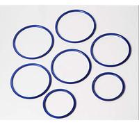 Aluminum Alloy 7pcs/set Air Condition Air Vent Outlet Ring Cover Trim Decoration sticker for Mercedes Benz C Class 2015 W205 C180 C200 C250 C300 C400 & GLC 2016 (Inner, Blue)