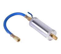 Aluminum Alloy AC Refrigerant Charging Kit with 3000 PSI Pressure Rating for Automotive Air Conditioning Maintenance and Repair, Includes Oil Filler Tool